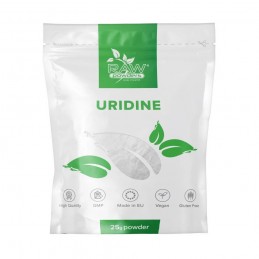 Raw Powders Uridine pudra - 25 grame Beneficii Uridina Pudra- ajuta in vindecarea leziunilor nervoase, amelioareaza durerea, aju