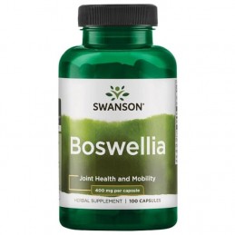 Swanson Boswellia 400mg 100 Capsule – Articulatii & Inflamatie Beneficii Boswellia: antiinflamator puternic si natural, fara efe