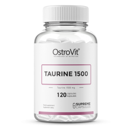 Taurina 1500 mg 120 Capsule, OstroVit Beneficii Taurina: sprijină echilibrul zaharului din sânge, susține tensiunea arterială să