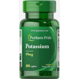 Puritan's Pride Potassium 99 mg - 100 Capsule Beneficiile citratului de potasiu: ajuta in reducerea AVC-ului, ajuta la cresterea