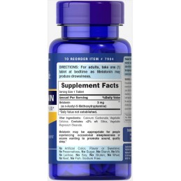 Puritan's Pride Melatonină 3 mg - 240 Tablete Beneficii Melatonina- imbunatateste calitatea somnului, ajuta in scaderea tensiuni
