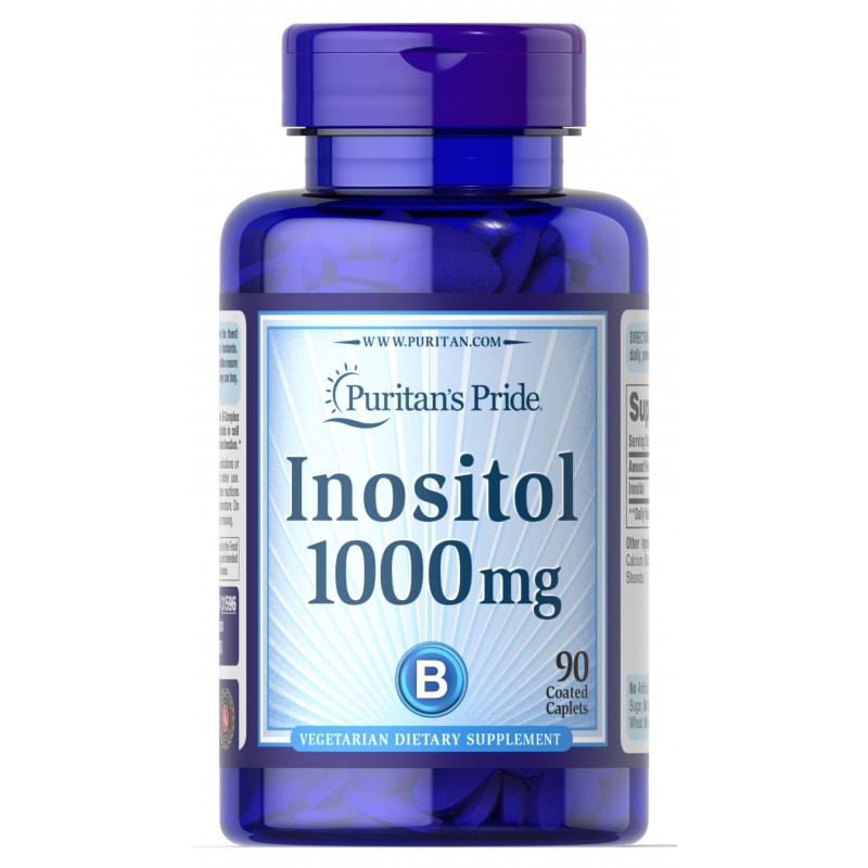 Inositol 1000mg, 90 Tablete, Poate ajuta sa pierdeti in greutate, reduce problemele de origine mentala, intarirea firelor de par