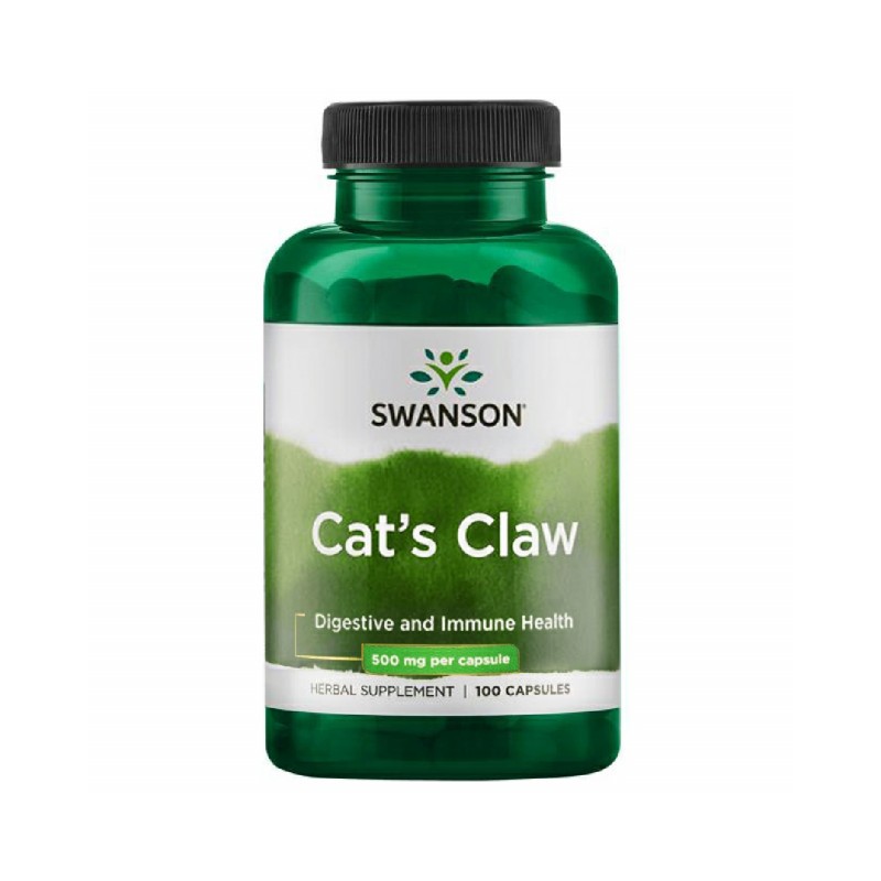 Gheara pisicii, Cat's Claw, 500 mg, 100 Caps- Antioxidant, intareste sistemul imunitar, amelioreaza artrita, dizenteria si febra