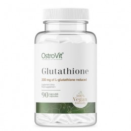 Glutation 200 mg 90 Capsule, Pentru imunitate, OstroVit Are efect antioxidant, functioneaza ca un „epatator” pentru radicalii li