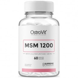 Ajuta in reducerea durerilor musculare post-antrenament , Supreme Capsules MSM 1200, 60 Capsule Beneficii MSM: ajuta in reducere