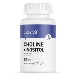 Colina + Inozitol 90 Tablete, OstroVit Beneficii OstroVit Choline + Inositol- sustine functionarea sistemului nervos, participa 