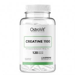 Supliment monocomponent de creatina monocomponent, Supreme Capsules Creatine 1100 mg, 120 Capsule Beneficii OstroVit Supreme Cap
