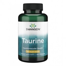 Swanson Taurine 500 mg 100 Capsule – Taurina pentru Energie si Performanta Beneficii L-taurina: sustine metabolismul, imbunatate