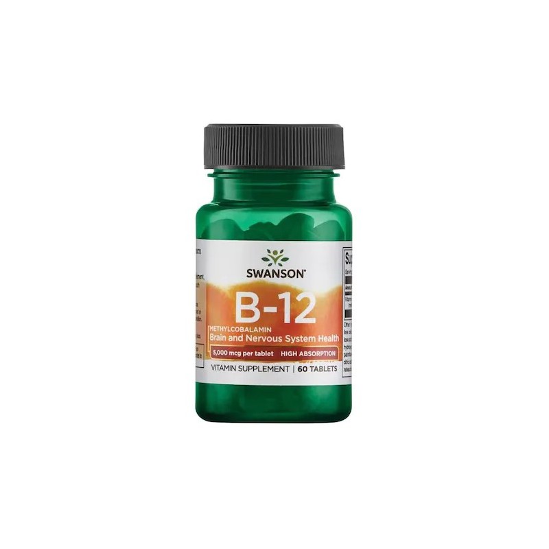 Ajuta la formarea globulelor rosii si la ameliorarea anemiei, Vitamin B12 Methylcobalamin, 5000mcg 60 tablete Beneficii Vitamina