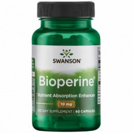 Swanson Bioperine, 10mg - 60 Capsule Beneficii BioPerine: activitate antioxidanta ridicata, agent antiinflamator, controleaza za