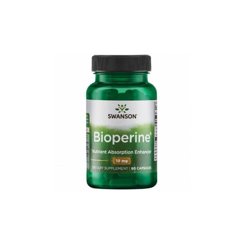 Swanson Bioperine, 10mg - 60 Capsule Beneficii BioPerine- activitate antioxidanta ridicata, agent antiinflamator, controleaza za