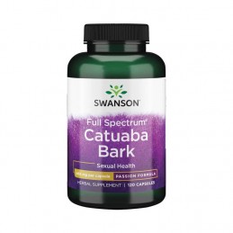 Swanson Catuaba Bark (Scoarta de Catuaba) - 465mg - 120 Capsule Beneficii Catuaba- puternic energizant sexual sud-american, afro