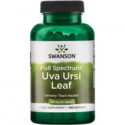 Swanson Uva Ursi Leaf 450 mg – 100 Capsule – Suport Natural Tract Urinar Beneficii Uva Ursi: proprietati antimicrobiene, sustine
