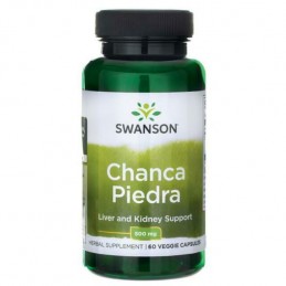 Swanson Chanca Piedra 500 mg – Supliment Natural Antioxidant pentru Echilibru si Detox | 60 capsule 🔹 Beneficii cheie – Chanca P