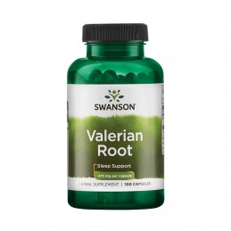 Swanson Valerian Root (Radacina de Valeriana), 475mg - 100 Capsule Beneficii Valeriana: sustine sanatatea somnului, poate amelio