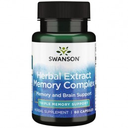Swanson Herbal Extract Memory Complex (pentru memorie) - 60 Capsule Beneficii Herbal Extract Memory Complex: poate diminua stari