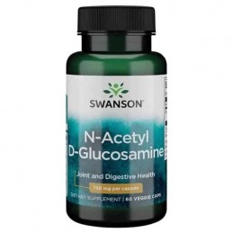 N-Acetyl D-Glucosamine (N-A-G), 750mg 60 Capsule- Antioxidant si antiinflamator, promoveaza ameliorarea ranilor Beneficii N-acet