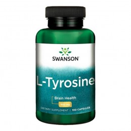 L-Tyrosine Tirozina 500 mg 100 Capsule, Swanson Beneficiile tirozinei: este utilizata in suplimentele proteice pentru a minimiza