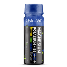OstroVit Magnesium Potassium + B6 Shot 24x80 ml Beneficii Magnesium Potassium+B6 Shot: ajuta la reducerea oboselii, ajuta la men