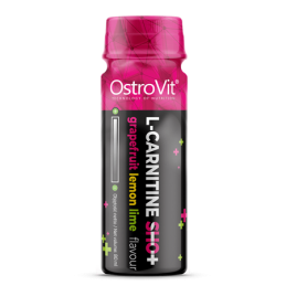 Supliment alimentar L-carnitina Shot 80 ml, OstroVit Beneficii L-carnitine Shot- sprijina procesele de ardere a grasimilor (abso