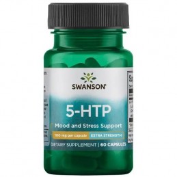 5 HTP Hidroxitriptofan 100 mg Extra Strength, 60 Capsule, Swanson Beneficii 5 HTP hidroxitriptofan: imbunatateste sanatatea mint