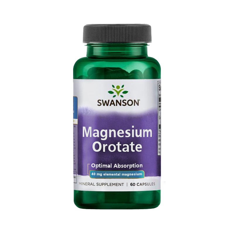 Sprijina sanatatea cardiovasculara, mareste rezistenta si rezistenta, Magnesium Orotate, 40mg 60 Capsule Beneficii Orotat de Mag