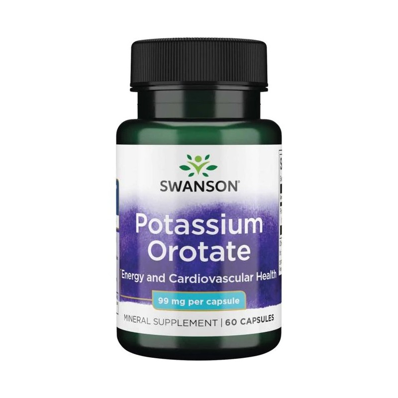 Potassium Orotate (Orotat de Potasiu) 60 Capsule- Ajuta in reducere AVC-ului, ajuta la cresterea densitatii minerale osoase Bene