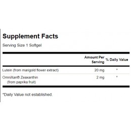 Swanson Luteina + Zeaxantina – 60 Softgels – Protectie Ochi si Vedere Clara Beneficii Luteina &amp; Zeaxantina: puternici antiox