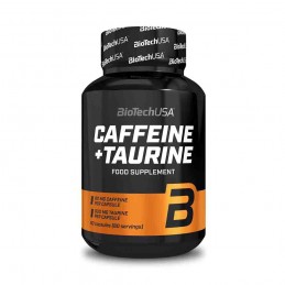 BioTechUSA Caffeine & Taurine - 60 Capsule Beneficii Caffeine &amp; Taurine- contine 80 mg de cofeina intr-o capsula, stimuleaza