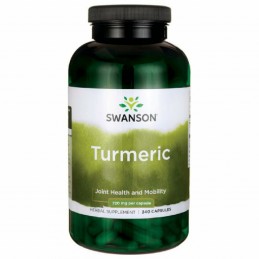 Turmeric - Curcuma 720 mg 240 Capsule, Swanson Beneficii ale turmericului- absorbtie mai buna a curcuminei, un remediu puternic 
