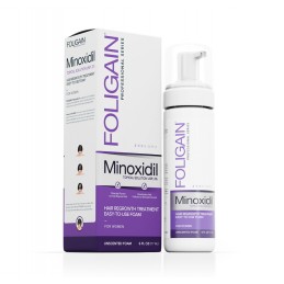 Minoxidil 2% Spuma regenerare par pentru Femei (177ml) 3 luni, Foligain Minoxidil: dovedit stiintific ca regrupeaza parul scalpu
