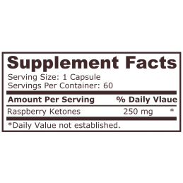 Pure Nutrition Raspberry ketones (Cetone de zmeura) - 60 Capsule Beneficiile pentru sanatate ale cetonelor de zmeura: ajuta la p