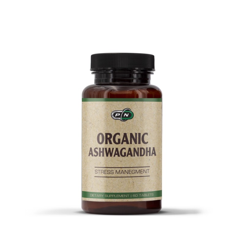 Pure Nutrition USA Ashwagandha Organic 60 tablete – Antistres Beneficiile suplimentarii Ashwagandha: sprijinirea gestionarii san