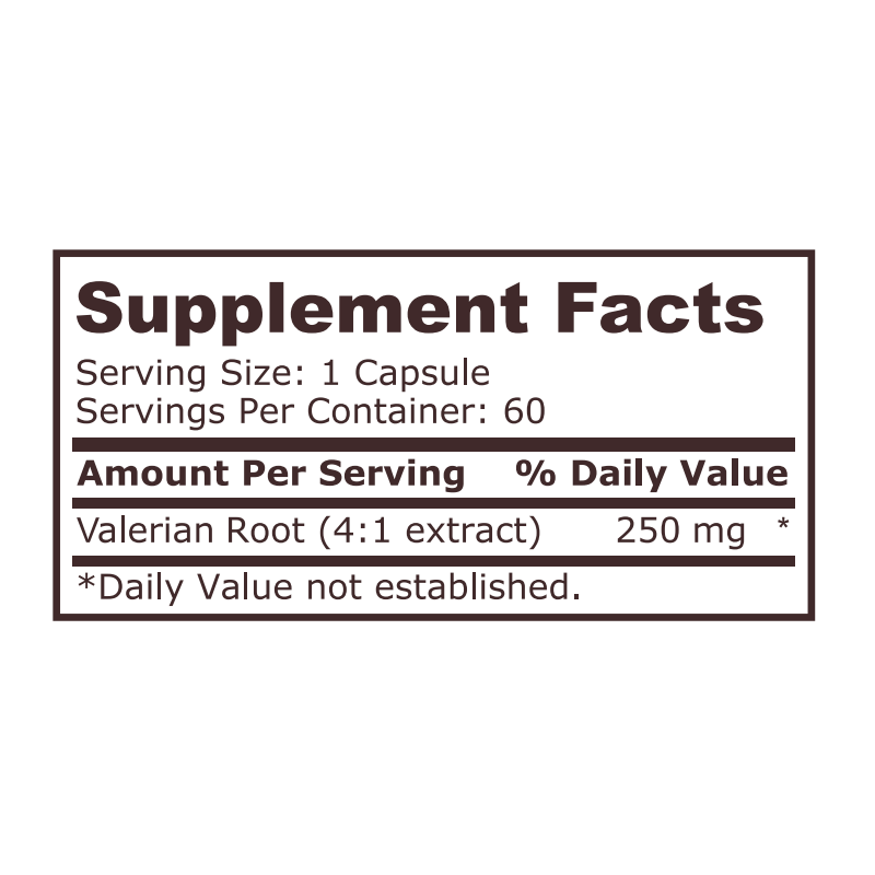 Pure Nutrition Valerian Root (Radacina de valeriana) - 60 Capsule - 1 | YEO