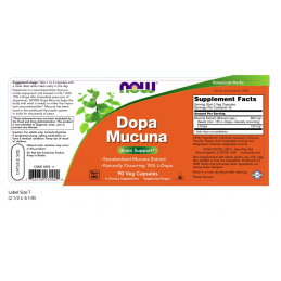 L-DOPA Mucuna Pruriens 90 Capsule, Now Foods Mucuna Pruriens L-Dopa beneficii: creste energia mentala si fizica, stimuleaza star