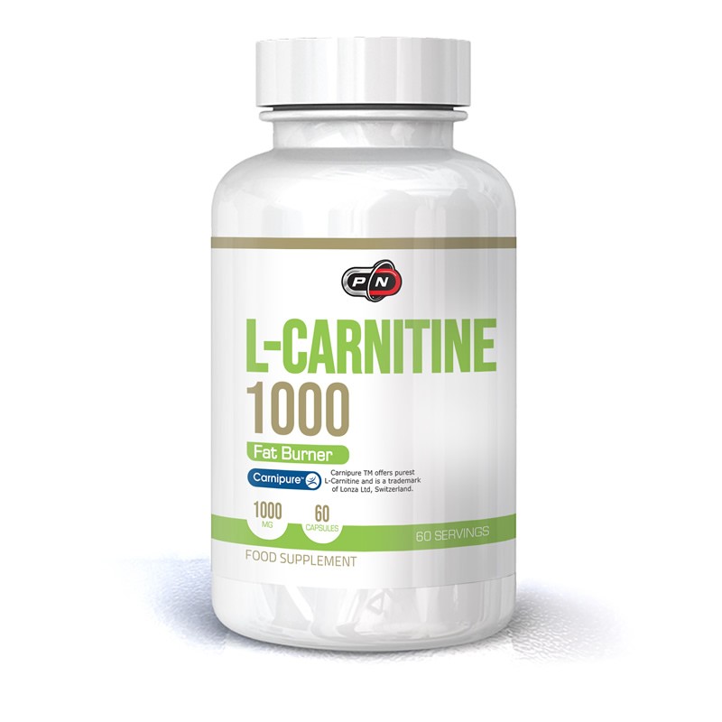 Pure Nutrition USA L-Carnitina 1000 mg 60 capsule (Arde grasimea, inhiba pofta de mancare) Beneficii Carnitina: buna pentru slab