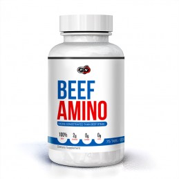 Supliment alimentar Beef Amino 75 tablete (Aminoacizi din carne de vita), Pure Nutrition USA Beneficii Beef Amino: continut redu
