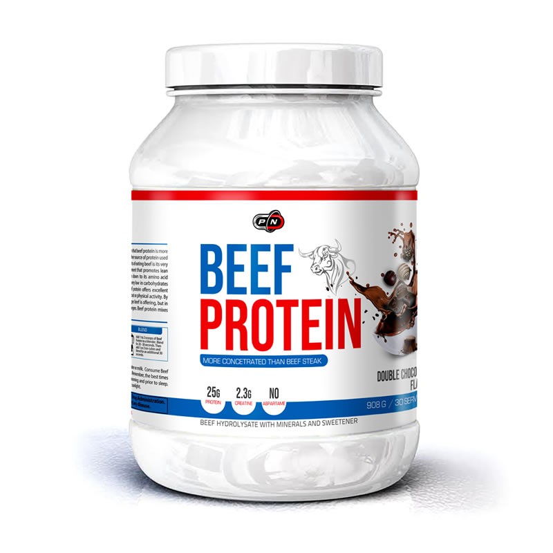Pure Nutrition USA Beef Protein 908 grame (Proteina din carne de vita) Beneficii Proteina din carne de vita: contine Creatina, L