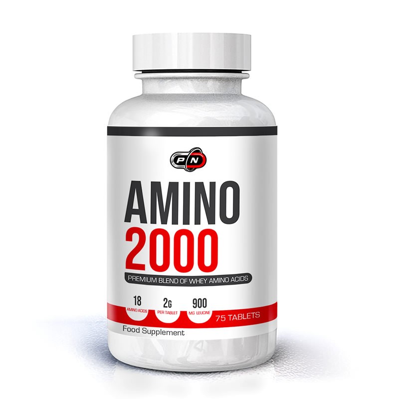 Amino 2000, 75 Pastile, Pure Nutrition USA Beneficii Amino 2000: aminoacizii reprezinta temelia muschilor, reduc degradarea si a