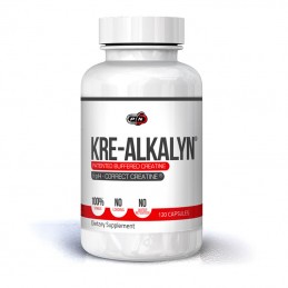 Supliment alimentar Kre Alkalyn Creatina 120 Capsule, Pure Nutrition USA Beneficii Kre Alkalyn: creste masa musculara rapid, fol