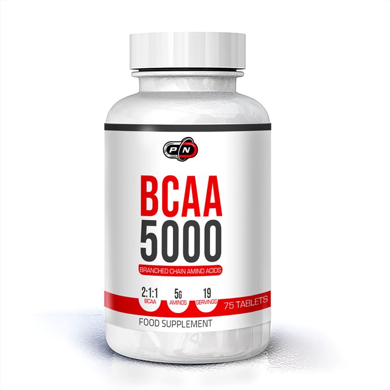 BCAA 5000, 75 Pastile, Pure Nutrition USA Beneficii BCAA 5000: aminoacizi esentiali, reduc oboseala musculara, ajuta corpul in a