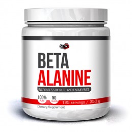 Beta-Alanina, 250 grame, Pure Nutrition USA Beneficii Beta Alanina: formarea, cresterea si mentinerea masei musculare, pentru a 