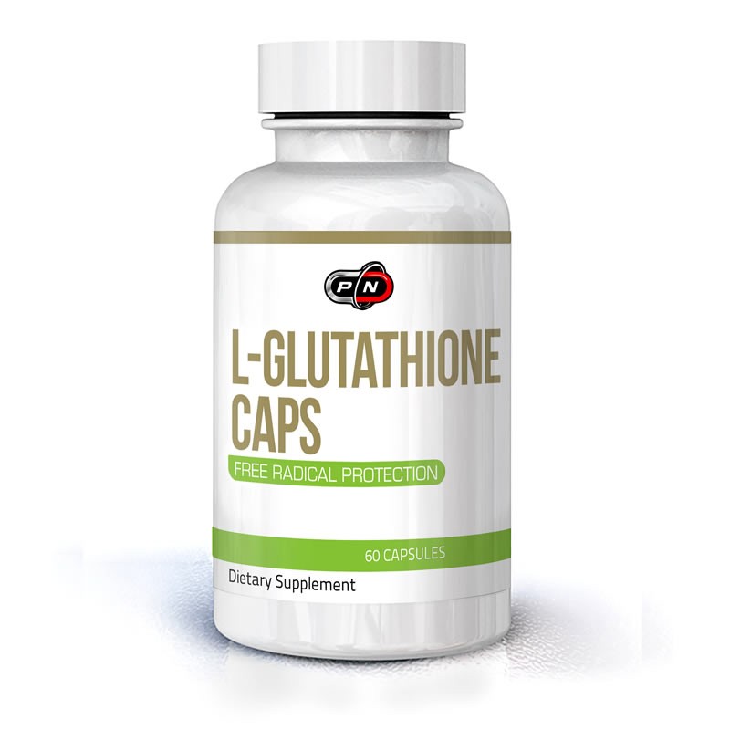 Pure Nutrition USA L-Glutation, L-Glutathione, 250 mg, 60 capsule Beneficii L-Glutation: suport pentru detoxifiere, suport antio