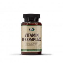 Sustine functia cardiovasculara si productia de energie, incurajeaza functia imunitara, Vitamin B Complex - 100 capsule Benefici