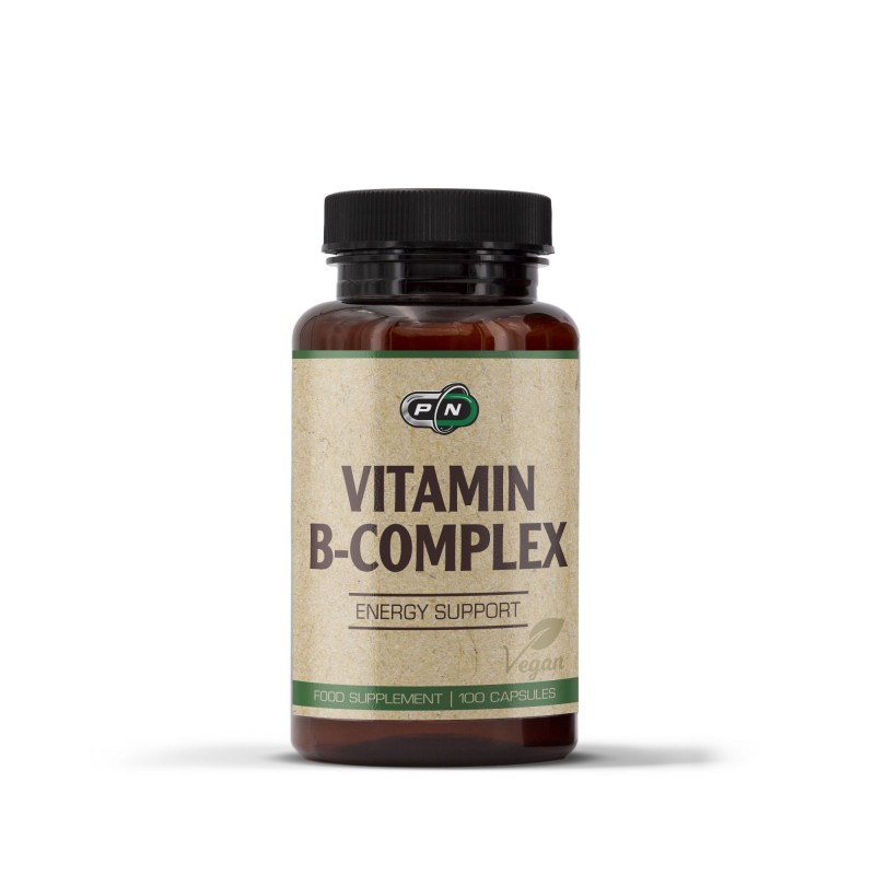 Pure Nutrition Vitamin B Complex - 100 capsule Beneficiile Pure Nutrition B Complex: sustine functia cardiovasculara si producti