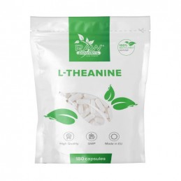L-Teanina 200 mg 180 Tablete (L-Theanine) L-Teanina Beneficii: induce relaxarea fără somnolență, diminuarea simptomelor PMS, red