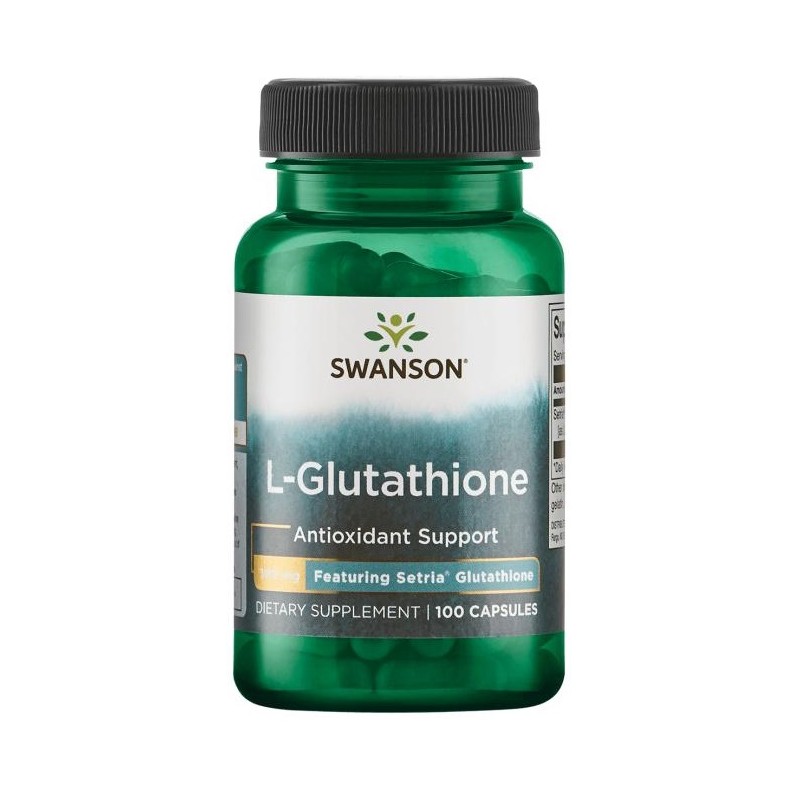 Swanson L-Glutathione 100 mg - 100 Capsule Beneficiile glutationului: reduce stresul oxidativ, poate ameliora psoriazisului, red