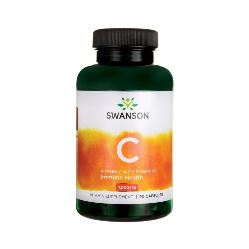 Vit.C & Macese 90 Capsule, 1000 mg- Antioxidant, ajuta in protejarea celulelor impotriva daunelor oxidative Beneficii Vitamina C