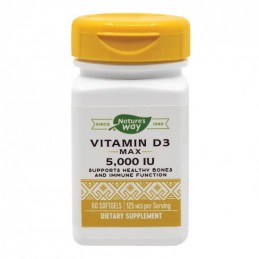 Secom VITAMIN D3 5000UI - 60 Capsule Proprietati Vitamina D3:
Formula ce contine Vitamina D3 din sursa naturala, suport pentru f