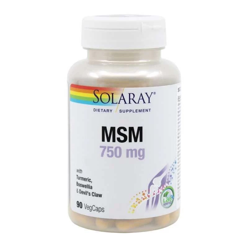MSM (METILSULFONILMETAN) 750 mg, 90 Capsule, Ajuta in reducerea durerilor in artrita reumatoida osteoartrita Beneficii MSM- ajut